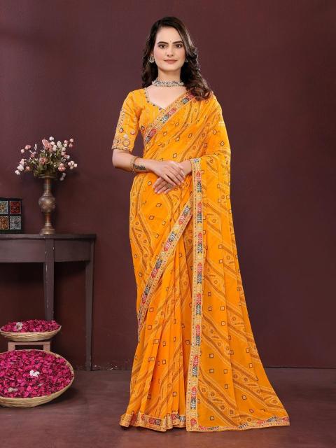 Vastrangan saiyara bandhej saree price range in market